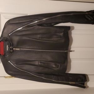 DSQUARED2 Leather Moto Jacket